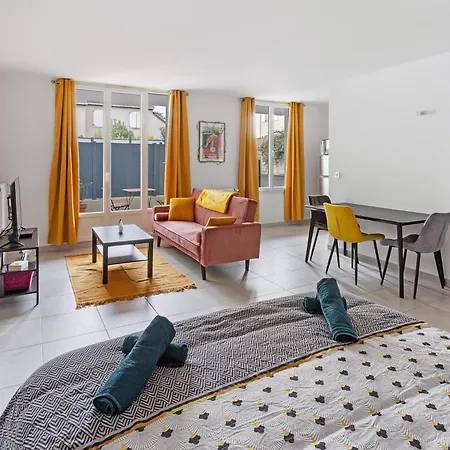Le Petit Patio - Renove, Paisible Et Proche Centre Lejlighed Nantes